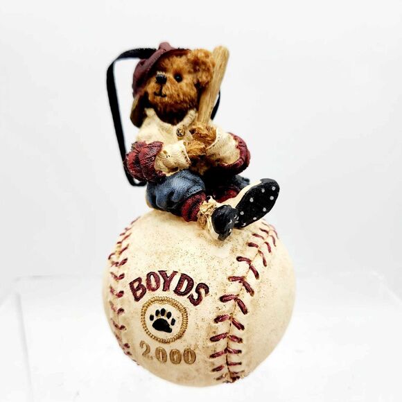 Boyds Bearstone McGwire It's Outa Here Baseball Christmas Ornament #25717 w/Box - Picture 2 of 8